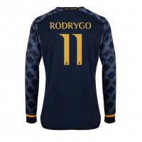 Real Madrid Rodrygo Goes #11 Vieraspaita 2023-24 Pitkähihainen